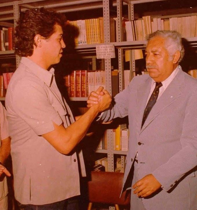 Jaime Martínez Veloz y el Rector Jesús Ochoa Ruesga. Foto: especial.