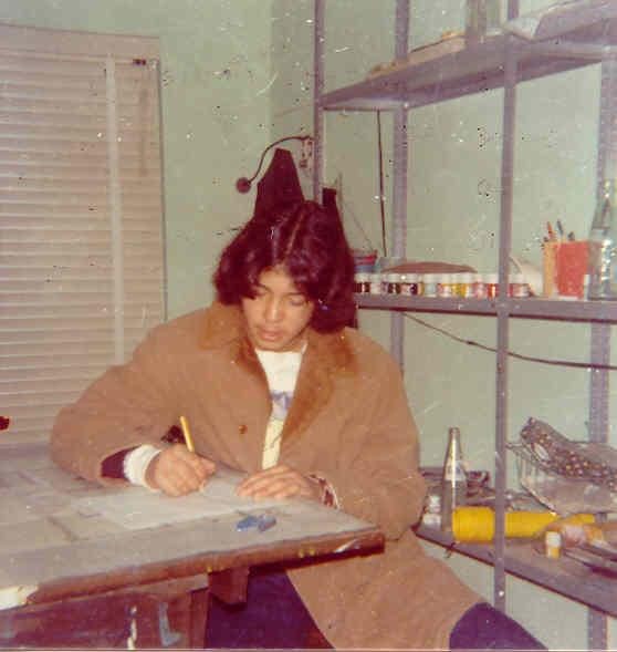 Jaime Martínez Veloz a principios de los años 70 en la Facultad de Arquitectura. Foto: cortesía.