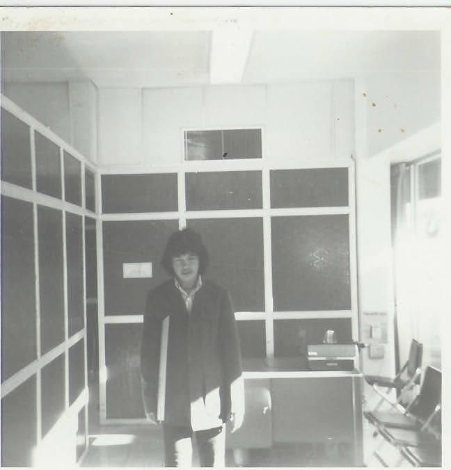 Jaime Martínez Veloz a principios de los años 70 en la Facultad de Arquitectura. Foto: cortesía.
