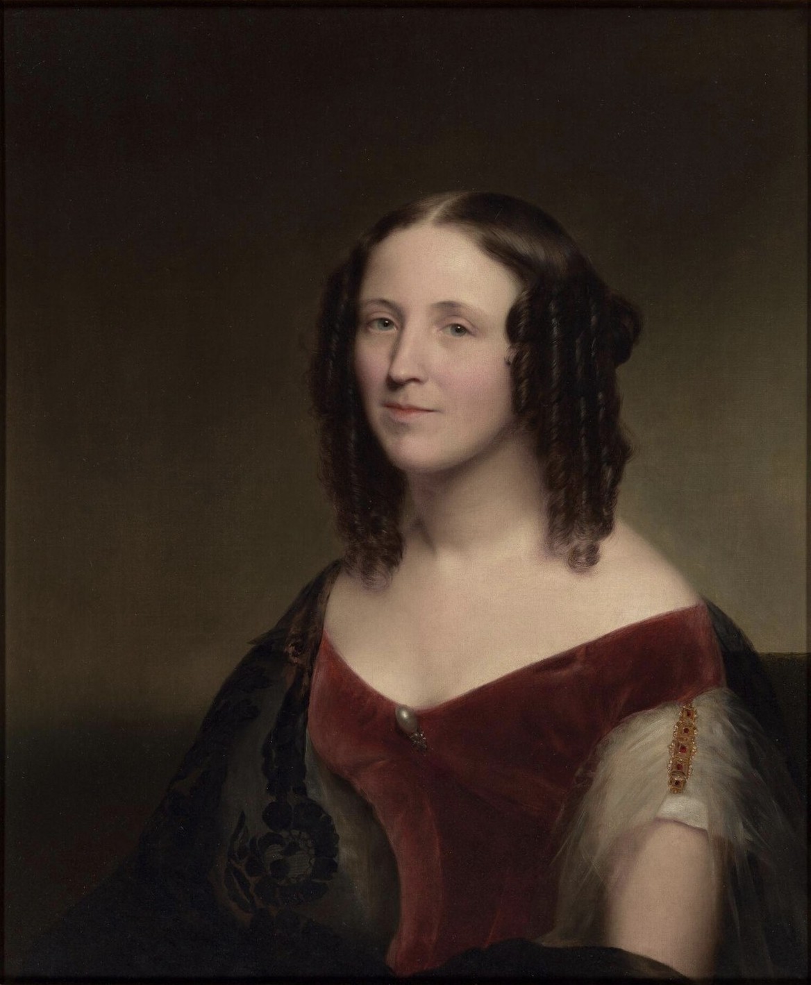 Madame Calderón de la Barca, óleo sobre tela, Harvard University @ //hollisarchives.lib.harvard.edu/repositories/24/archival_objects/937628 