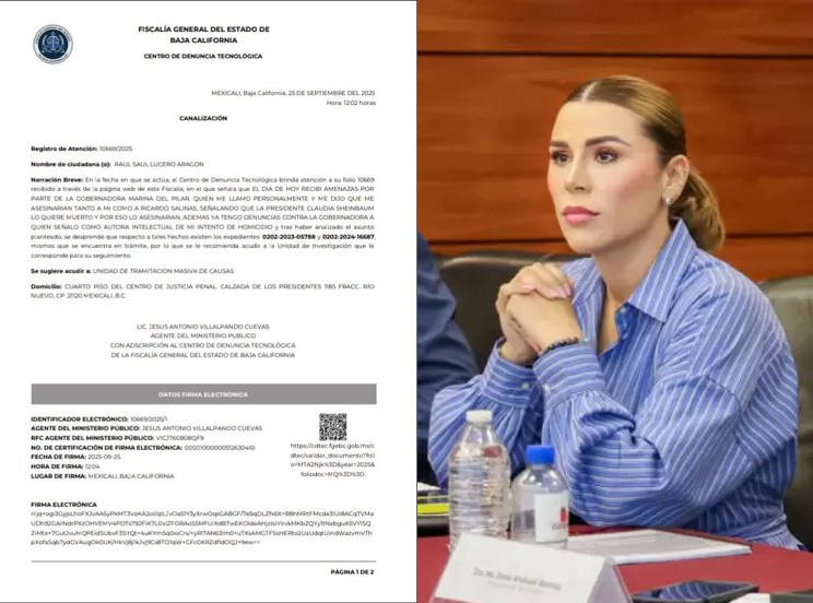 Raúl Saúl Lucero reitera denuncia por amenazas; vincula a gobernadora