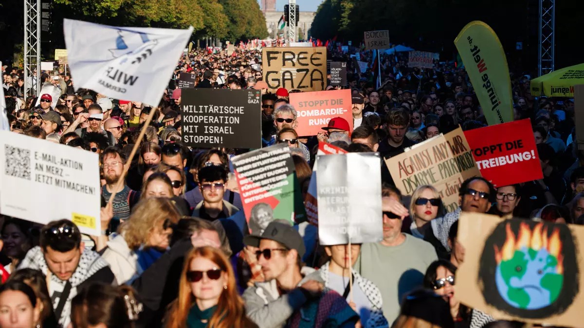Berlín acoge una de las mayores movilizaciones por Palestina