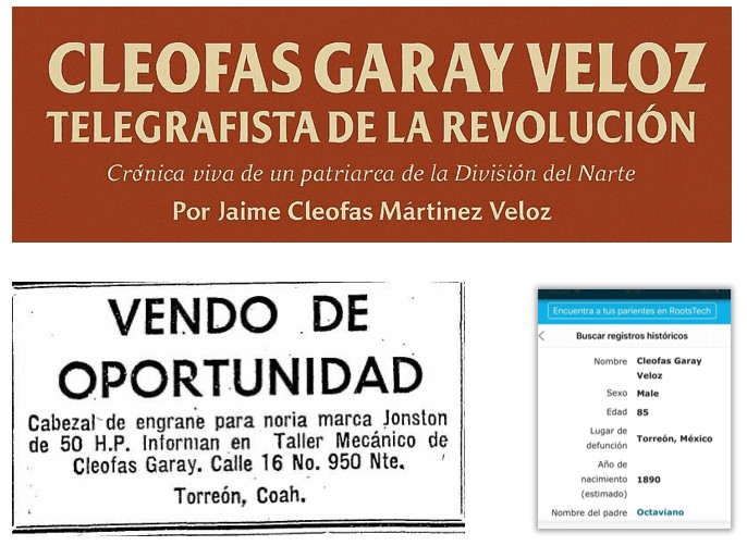 Huellas digitales que se han rescatado de la red de Cleofas Garay Veloz.