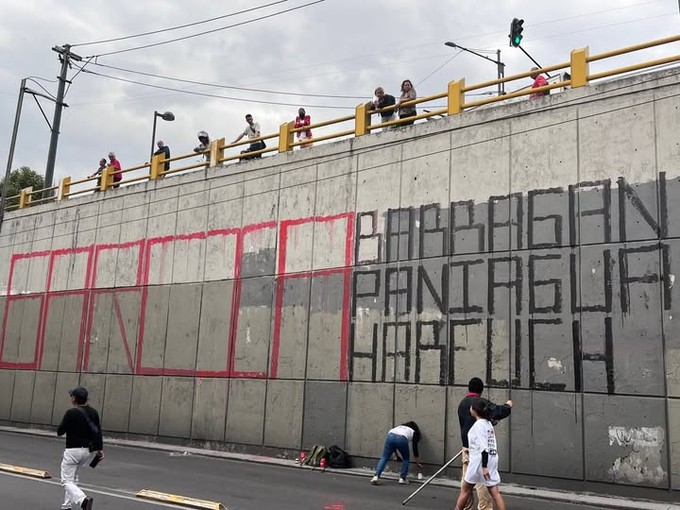 Calles de la ciudad de México durante las manifestaciones del 2 de octubre de 2025.