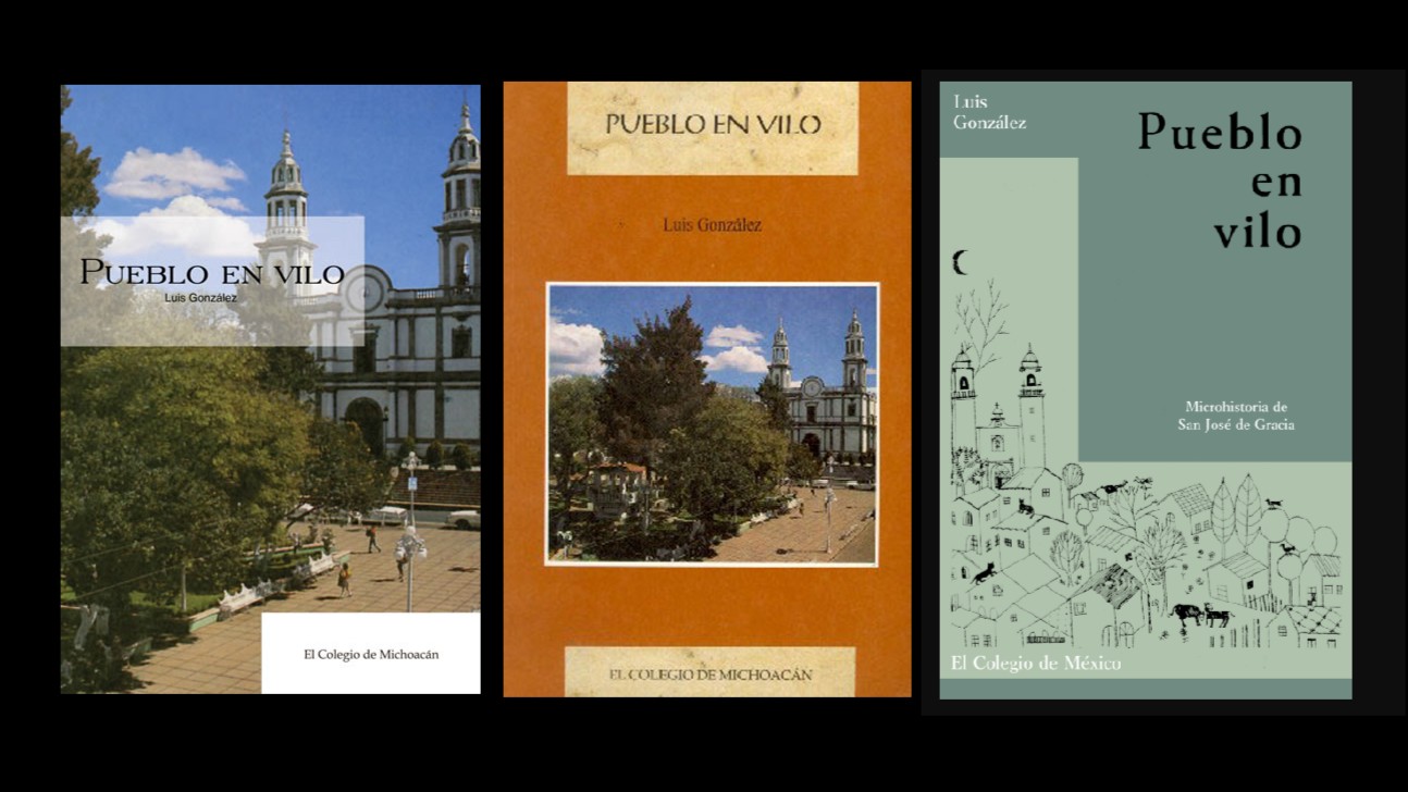 Tres portadas de ediciones de Pueblo en Vilo.