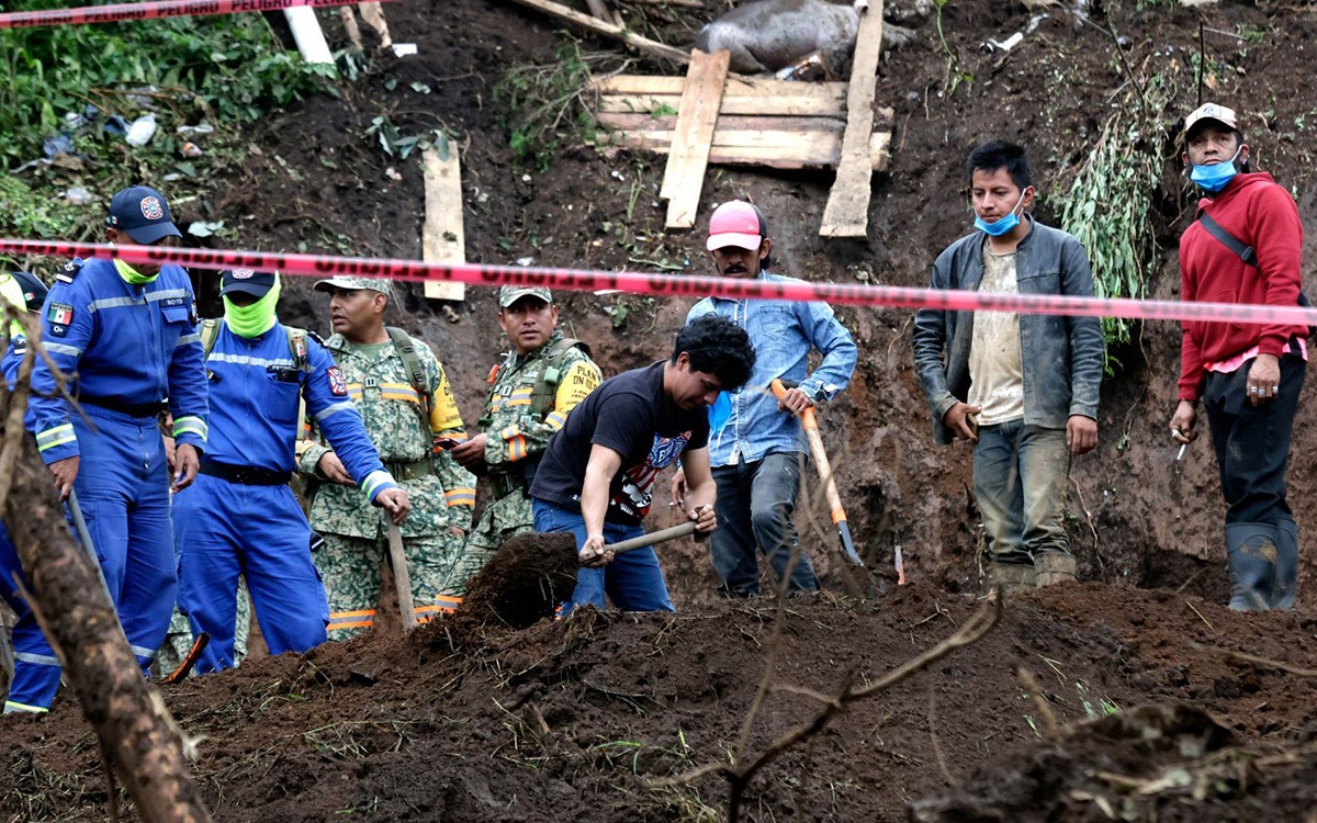 Gobierno de México reconoce 66 muertos y 75 desaparecidos por lluvias