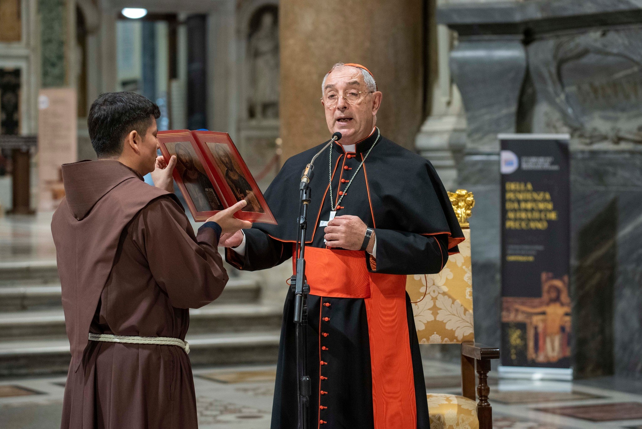 Cardinal Angelo de Donatis, during his tenure as General Vicar of the diocese of Rome, November, 2023. From the diocese of Rome social media www.facebook.com/share/1EN4bmZ1Nn/.