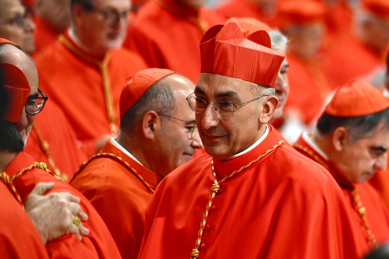 Cardinal Baldassare Reina, current General Vicar for the diocese of Rome, during the 2024, consistory. Picture from the diocese of Rome social media. 