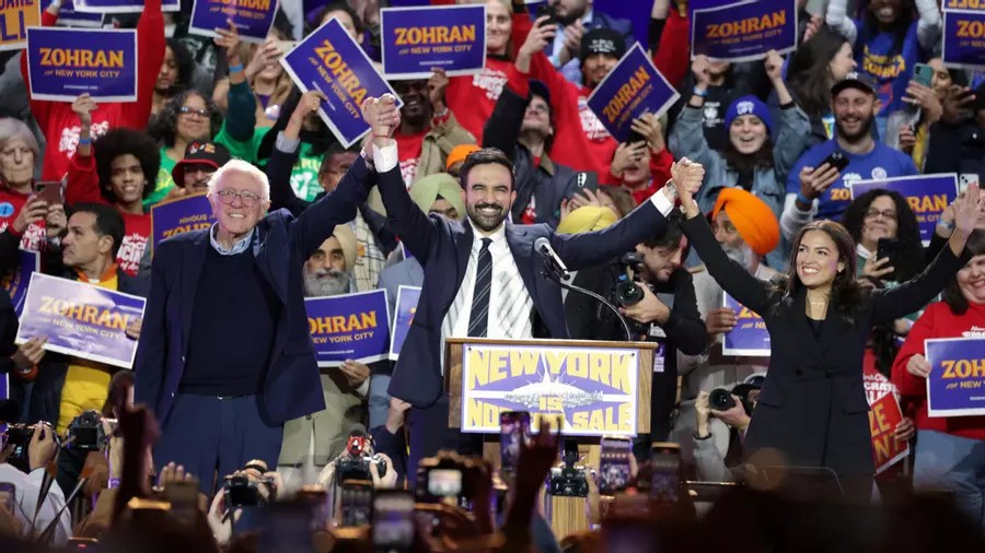 Sanders y AOC impulsan a Mamdani rumbo a la alcaldía de Nueva York