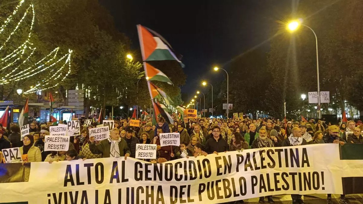 Madrid se moviliza 78 años después de la partición de Palestina