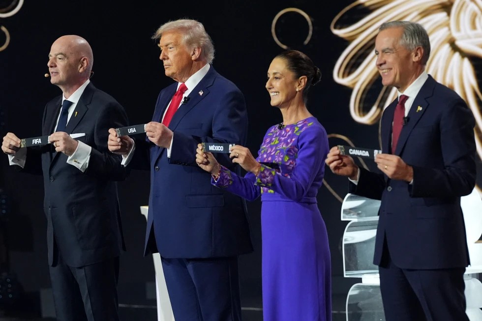Trump se reúne por primera vez con Sheinbaum en el sorteo del Mundial