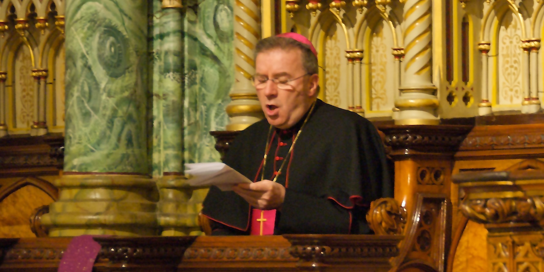 Archbishop Luigi Ventura, former nuncio to France in the Cathedral of Ottawa, Ontario, Canada. April 2, 2009. Picture by Bruce McRae @ www.flickr.com/photos/bruce_macrae/albums/72157616581008185/. 