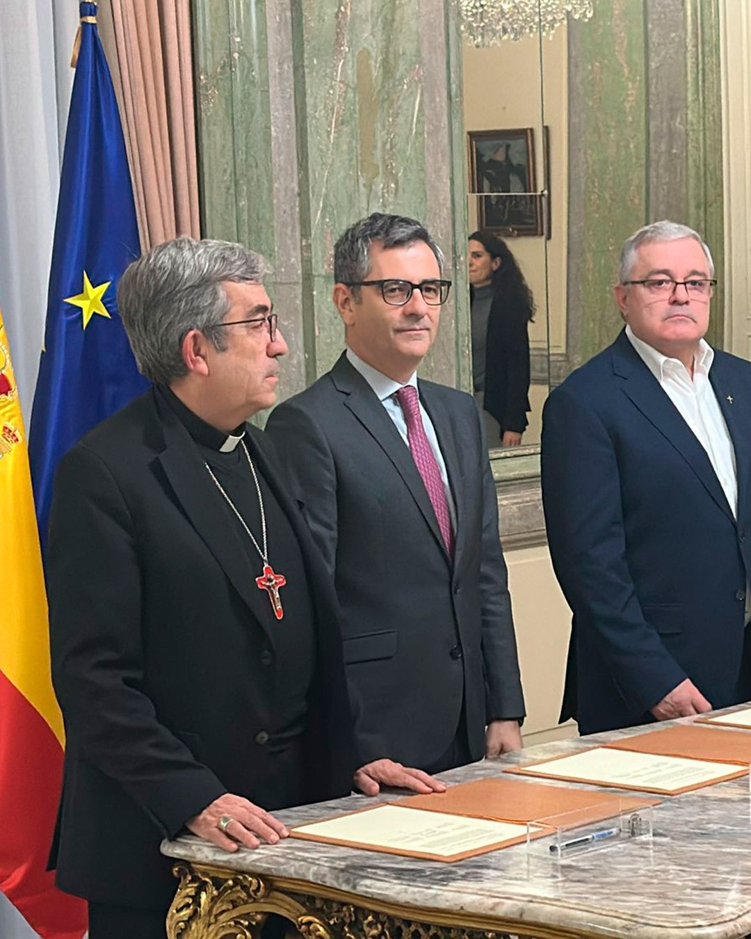 Argüello, Bolaños y Díaz Sariego. Redes sociales de la Conferencia Episcopal Española. Argüello, Bolaños y Díaz Sariego. Redes sociales de la Conferencia Episcopal Española.