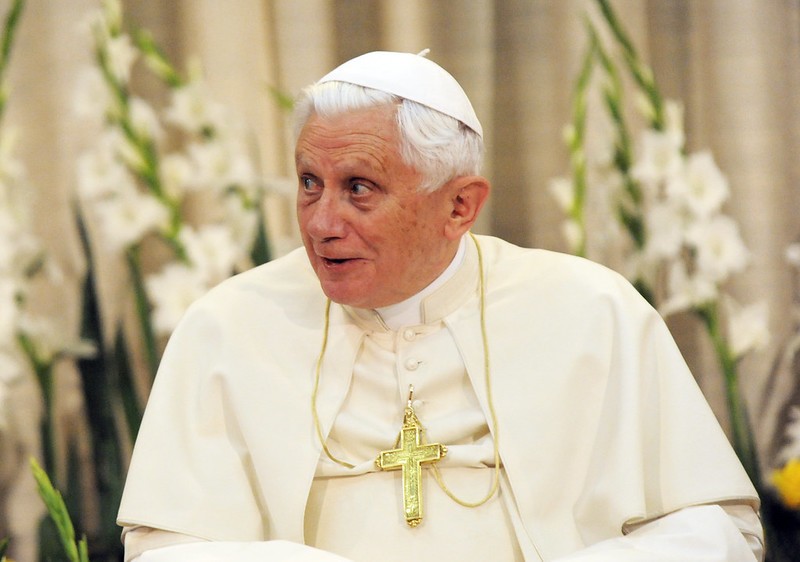 Benedict XVI during a meeting with Portuguese bishops at the Basilica of Our Lady of Fatima, May 13, 2010. Picture by M.Mazur/www.thepapalvisit.org.uk 