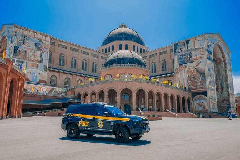The Basilica of Our Lady of Aparecida with the mosaics designed by predator priest Marko Rupnik in display in two of its façades. Picture shared by the Brazilian Highway Patrol (Polícia Rodoviária Federal), September 29, 2025. The Basilica of Our Lady of Aparecida with the mosaics designed by predator priest Marko Rupnik in display in two of its façades. Picture shared by the Brazilian Highway Patrol (Polícia Rodoviária Federal), September 29, 2025.