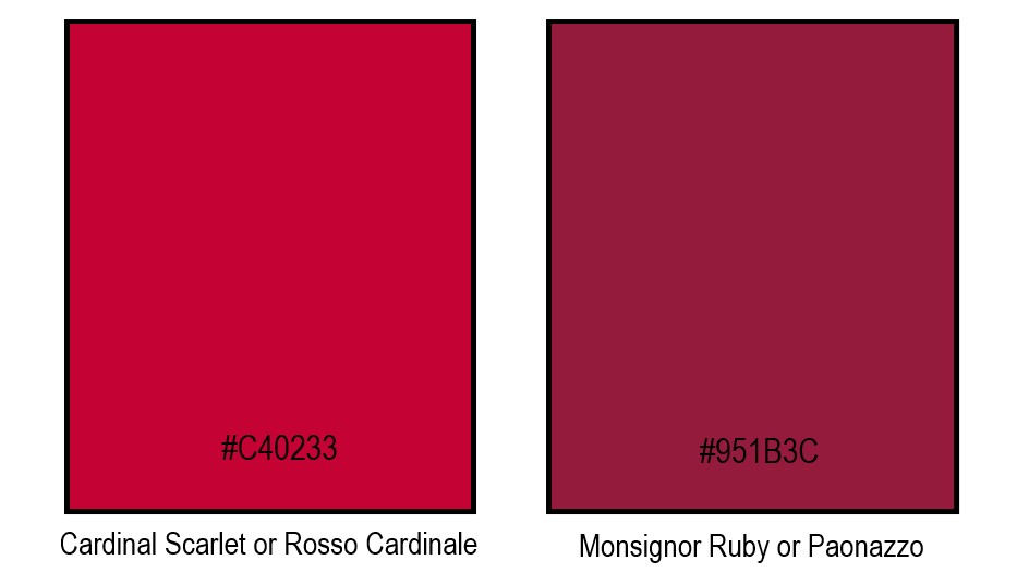 The grey shades of red: While both appear similar to the untrained eye, these shades represent two distinct tiers of Roman authority.