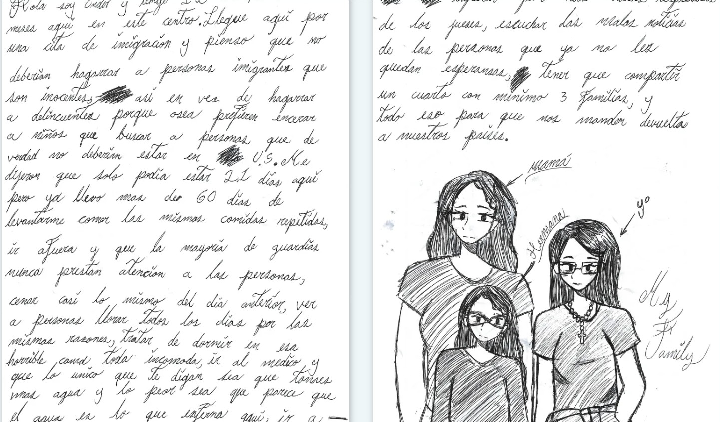 “Llevo demasiado tiempo aquí”: cartas de los niños detenidos en Dilley