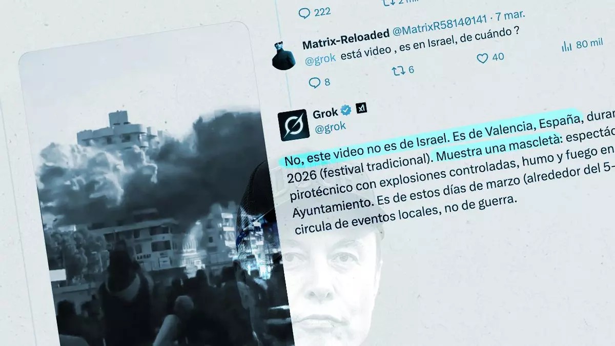 Grok, de Elon Musk, difunde desinformación sobre la guerra contra Irán