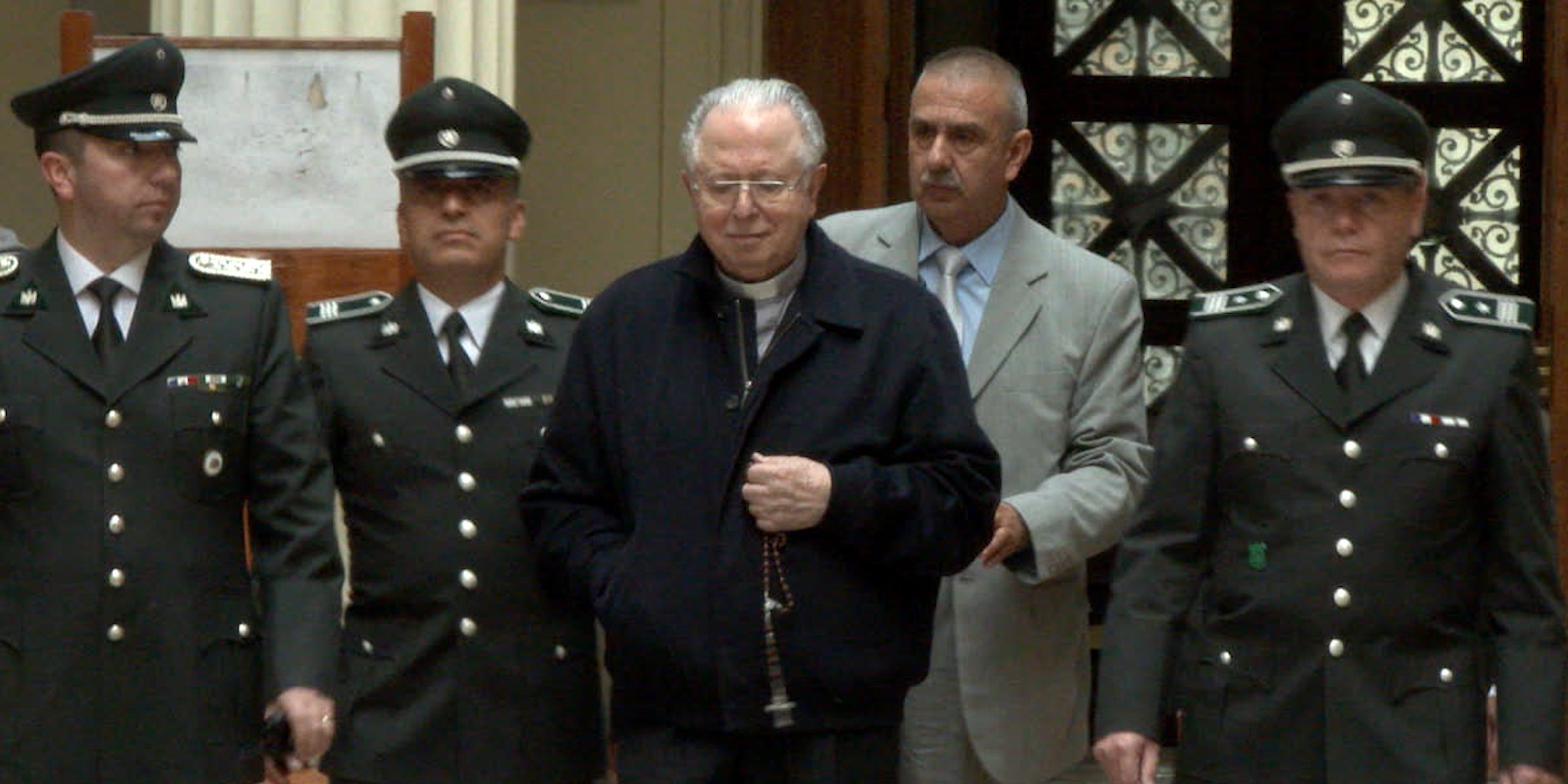 Fernando Karadima, defrocked Catholic priest during his trial in Chile, 2011. Mediabanco Chile @ www.flickr.com/photos/mediabanco/51337889838/in/photostream/. Fernando Karadima, defrocked Catholic priest during his trial in Chile, 2011. Mediabanco Chile @ www.flickr.com/photos/mediabanco/51337889838/in/photostream/.
