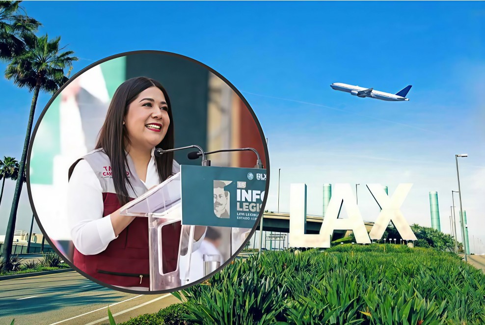 Diputada de Oaxaca disfraza de trabajo viaje familiar a Los Ángeles