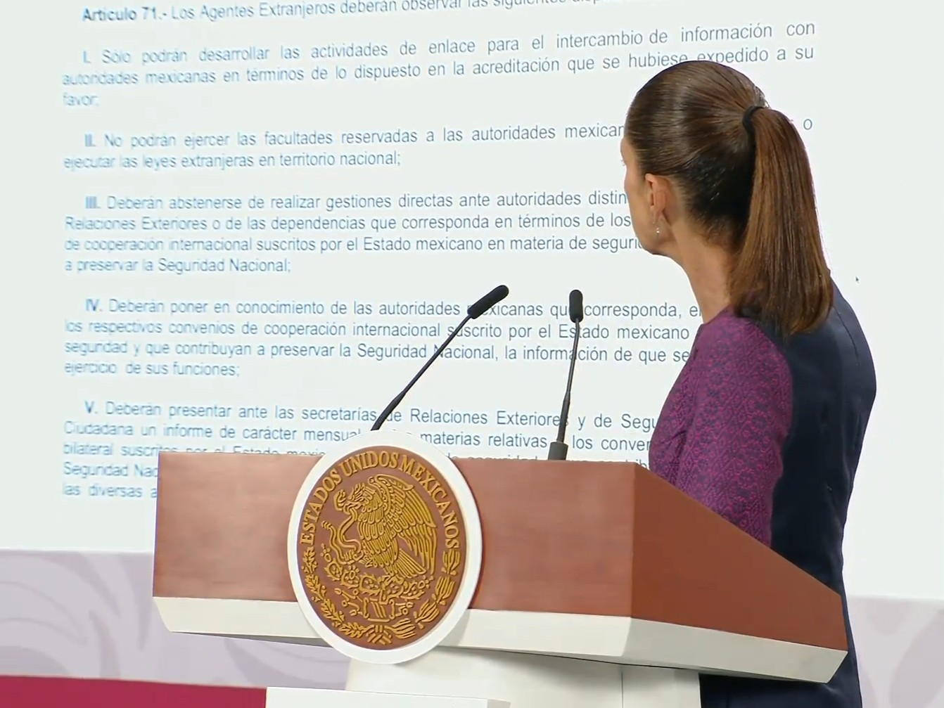 Captura de pantalla de la transmisión del 22de abril de 2026.