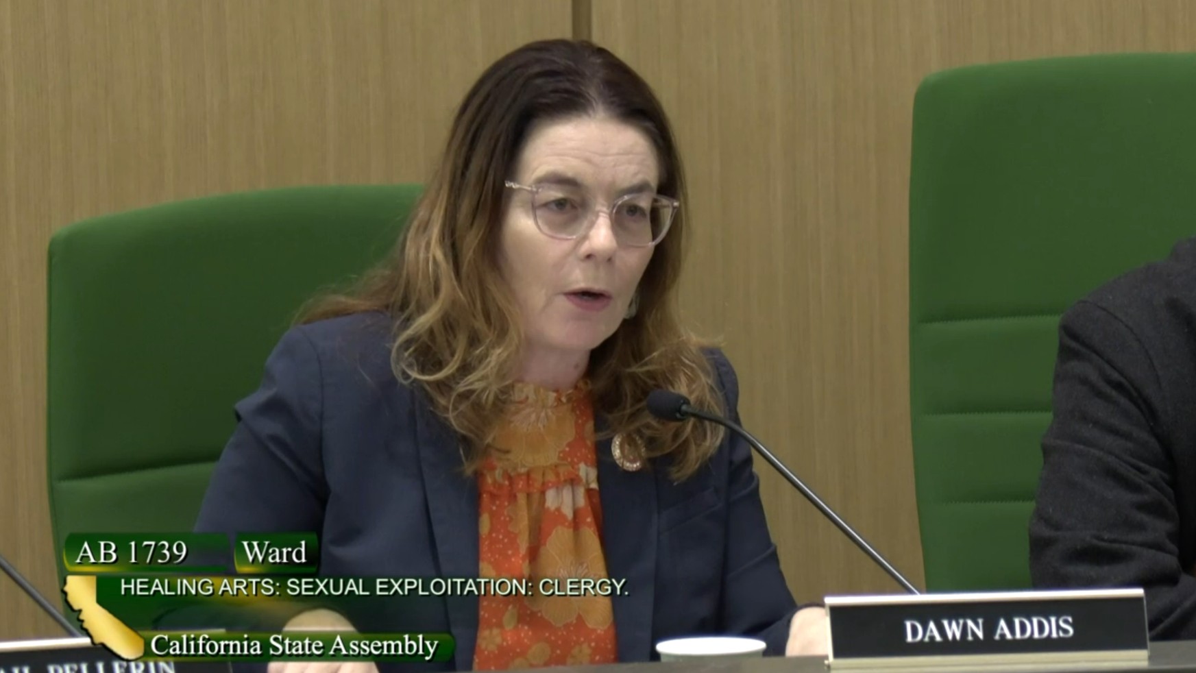Dawn Addis, diputada en la Asamblea Estatal de California, 21 de abril de 2026.