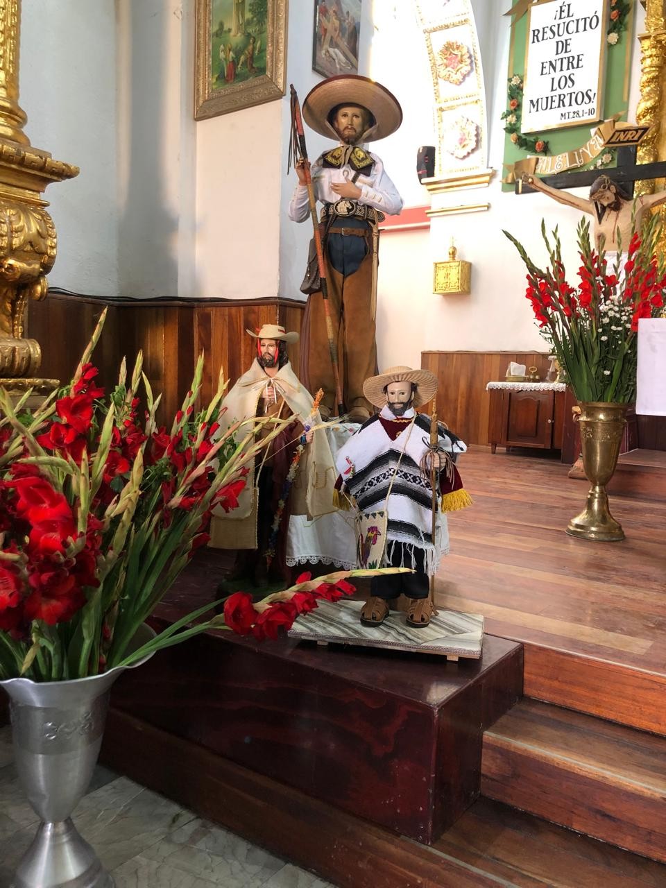 Imágenes de bulto de San Isidro Labrador.