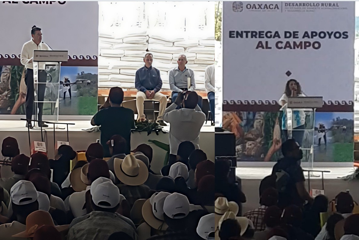 Oaxaca entrega apoyos agrícolas con uso político en Nochixtlán