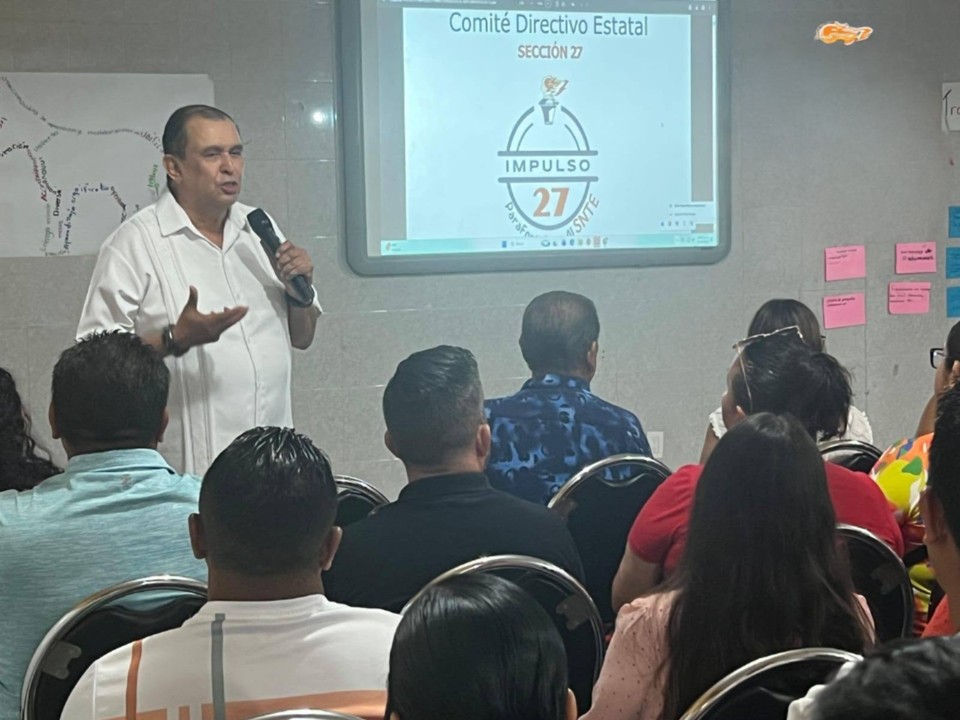 El coordinador de Impulso 27 en Sinaloa, Juan Antonio Zavala. Foto: SNTE I27