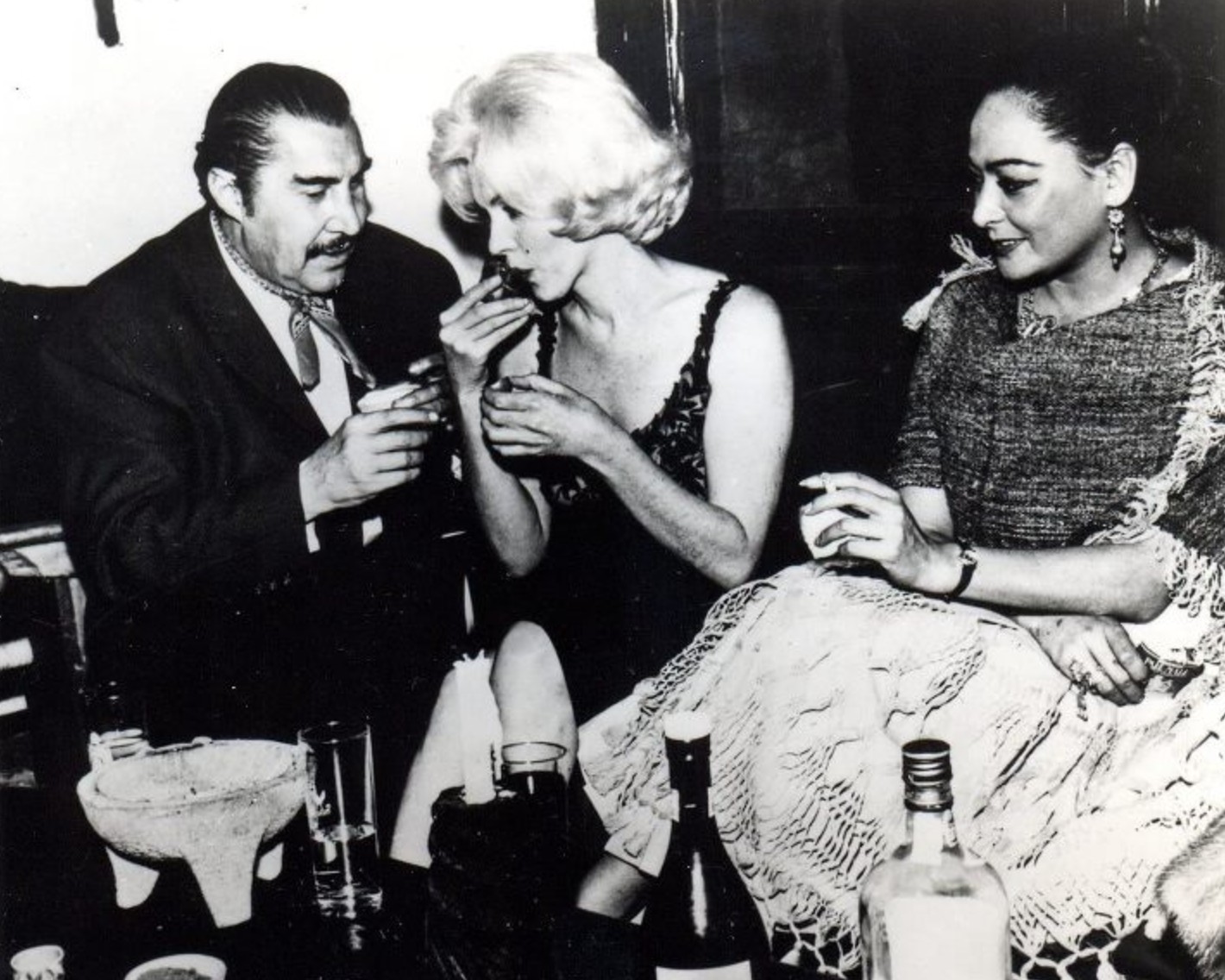 Emilio Fernández y Marilyn Monroe. Emilio Fernández y Marilyn Monroe.