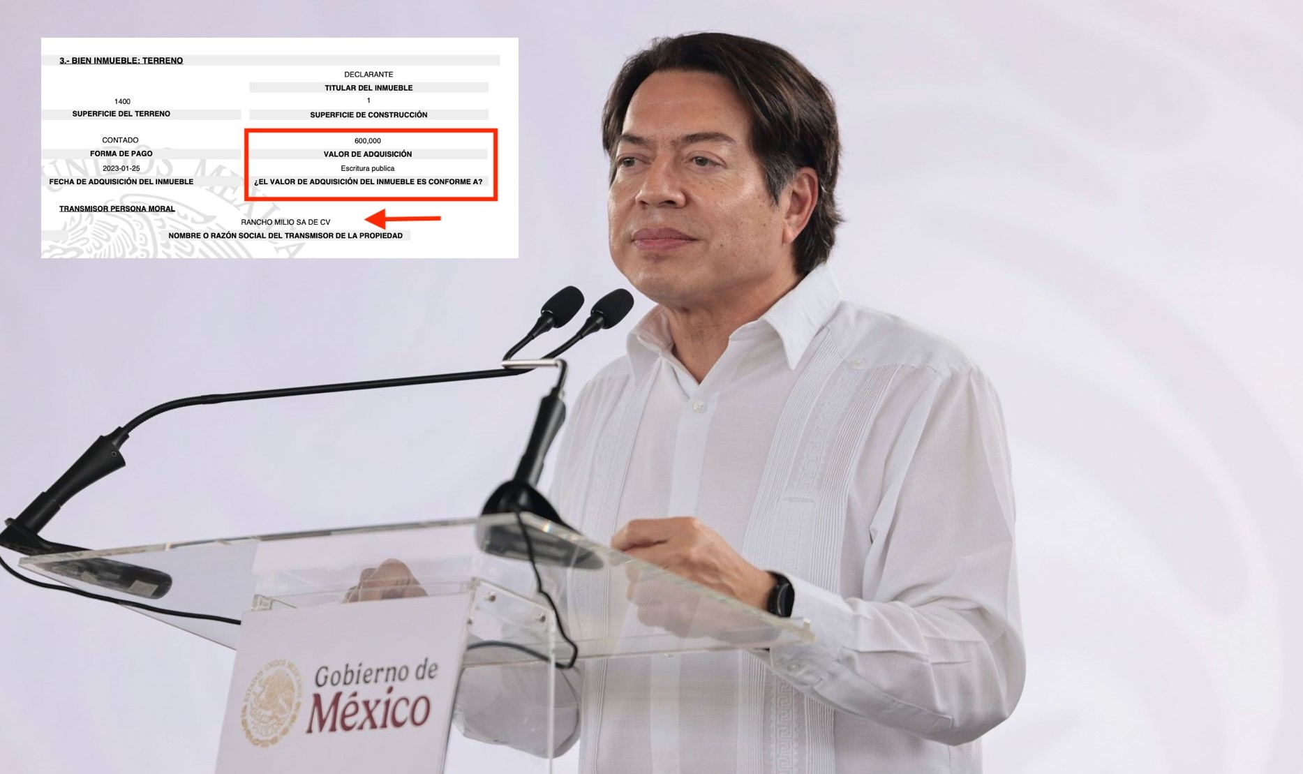 Empresa ligada a terreno de Mario Delgado amplió concesión de playa
