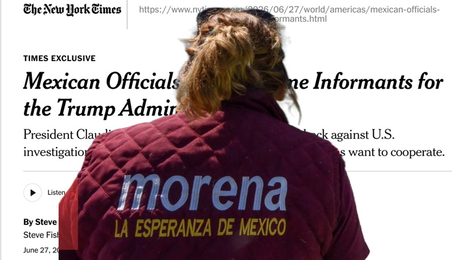 Funcionarios de Morena buscan colaborar con Estados Unidos, según NYT