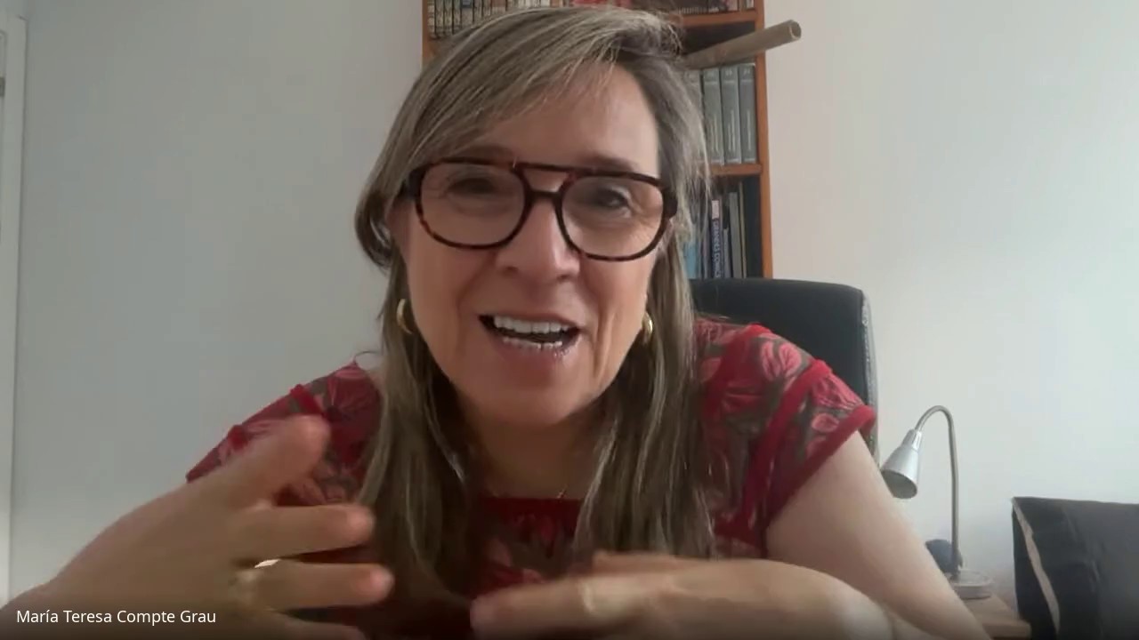 María Teresa Compte Grau, Ph.D. during the June 25, 2026 interview at her offices in Madrid. María Teresa Compte Grau, Ph.D. during the June 25, 2026 interview at her offices in Madrid.
