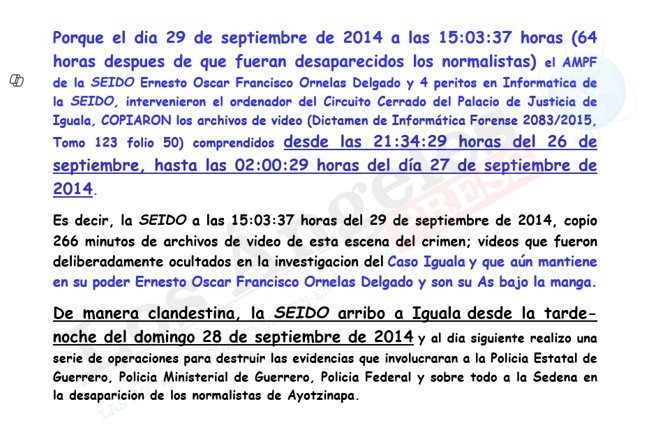 Fragmento del Informe Pascal (p.34 GL2). Los Ángeles Press