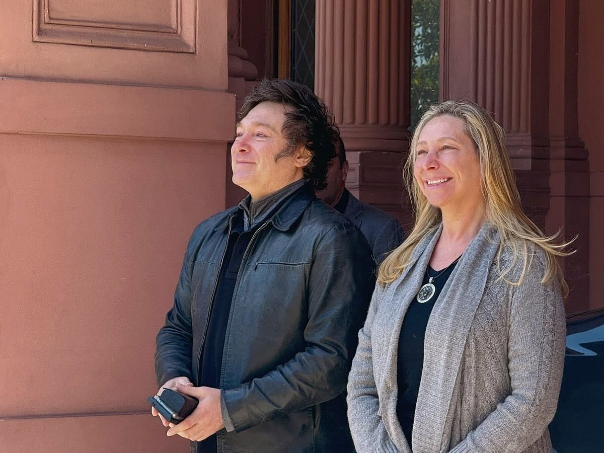 Brothers Javier and Karina Milei, December 2024. From the Argentine Presidency Facebook profile. Brothers Javier and Karina Milei, December 2024. From the Argentine Presidency Facebook profile.