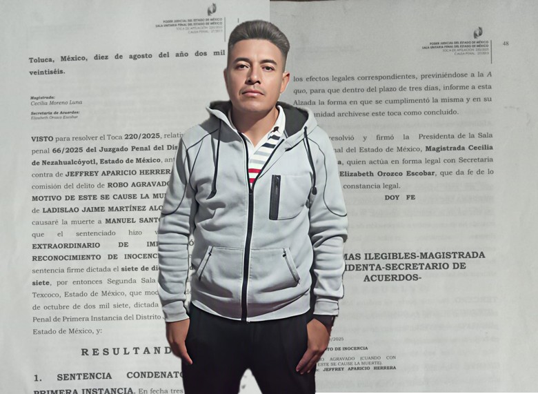 Jeffrey Aparicio Herrera sale libre tras 22 años preso injustamente