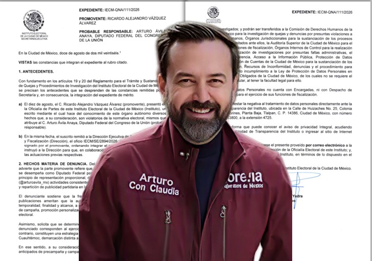 IECM investiga a Arturo Ávila por promoción electoral anticipada