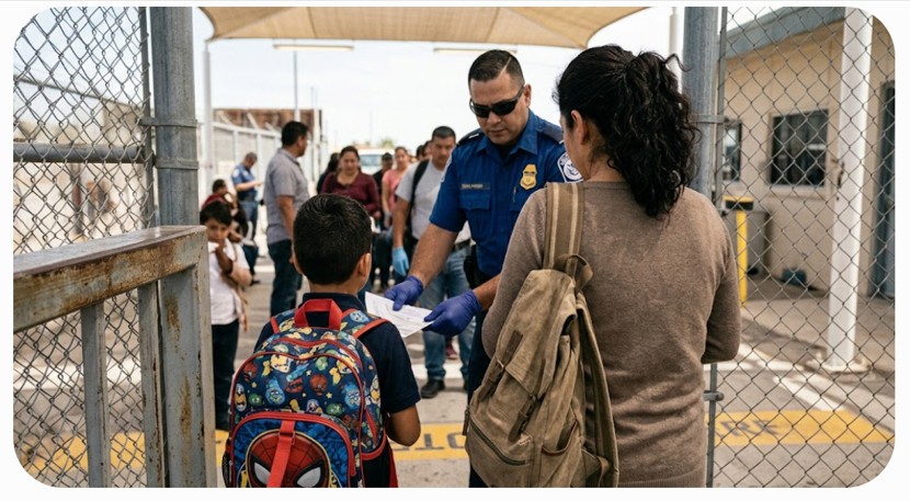 Una visa convierte a una madre en amenaza y a un niño en sospechoso