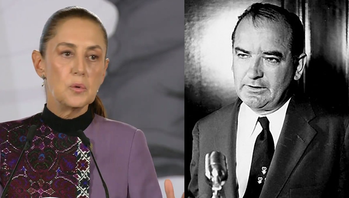 Claudia Sheinbaum y Joseph McCarthy