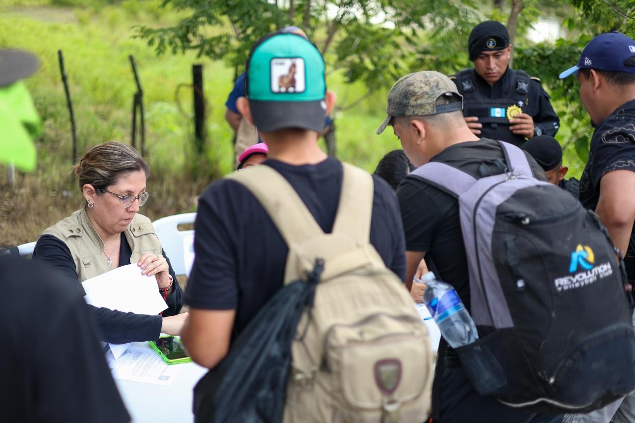 Puesto de registro de migrantes en Guatemala. Foto: IGM