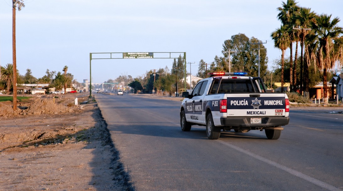 Mando táctico de la Policía de Mexicali es asesinado en ataque armado
