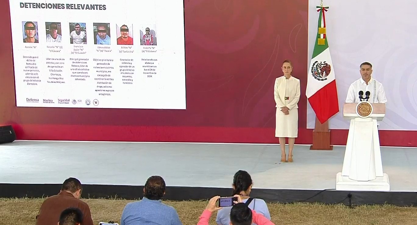 Sheinbaum y García Harfuch. Captura de pantalla de la actividad del 25 de septiembre de 2026. Sheinbaum y García Harfuch. Captura de pantalla de la actividad del 25 de septiembre de 2026.