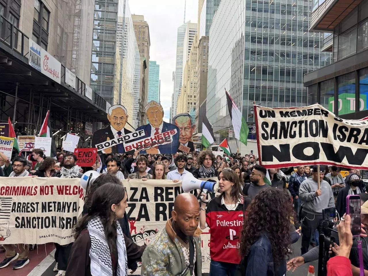Protestas contra Netanyahu dejan decenas de detenidos en Nueva York