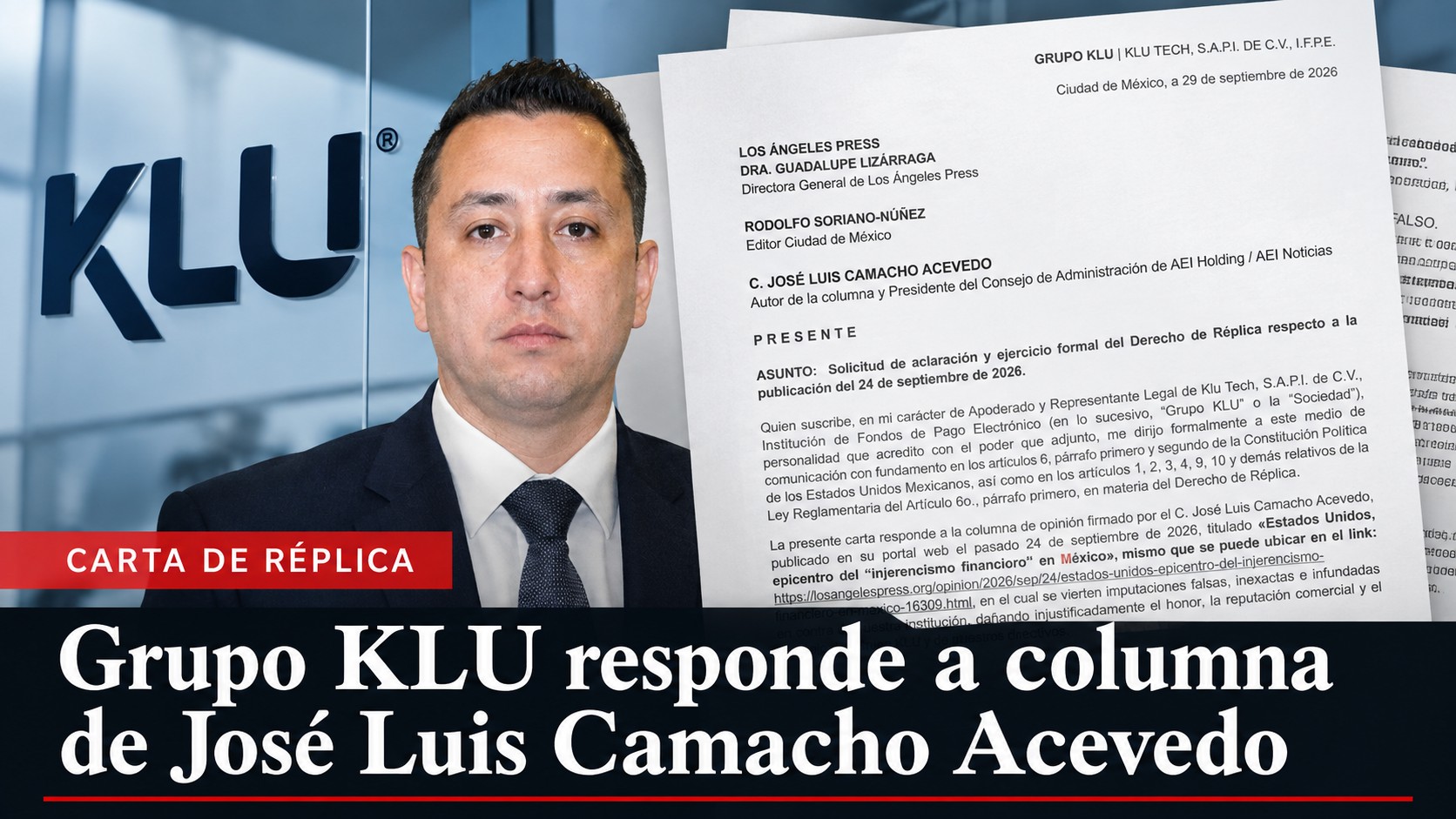 Grupo KLU responde sobre presuntas operaciones financieras ilícitas