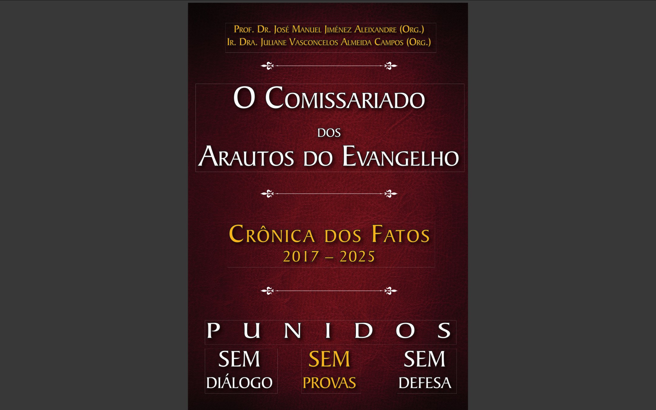 Portada de Punidos (Castigados), un libro electrónico de los Arautos distribuido por medio de sus sitios web.