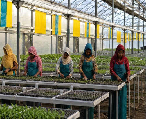 Participantes en un programa de capacitación agrícola de MASHAV, la agencia israelí de cooperación internacional, especializada en transferencia de tecnología y manejo del agua. Participantes en un programa de capacitación agrícola de MASHAV, la agencia israelí de cooperación internacional, especializada en transferencia de tecnología y manejo del agua.