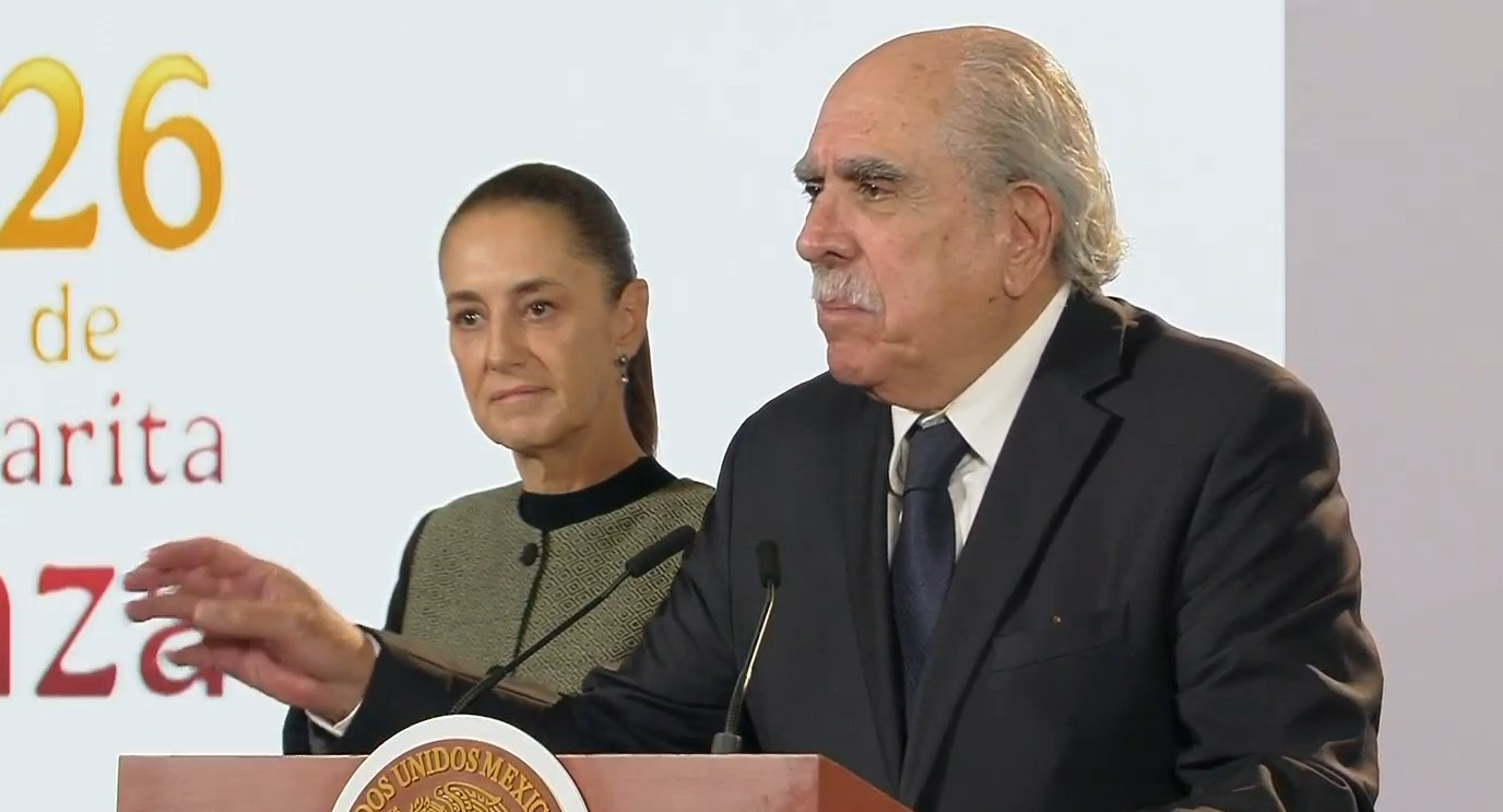 Pablo Gómez y Claudia Sheinbaum. Captura de pantalla de la actividad del 29 de octubre de 2026.